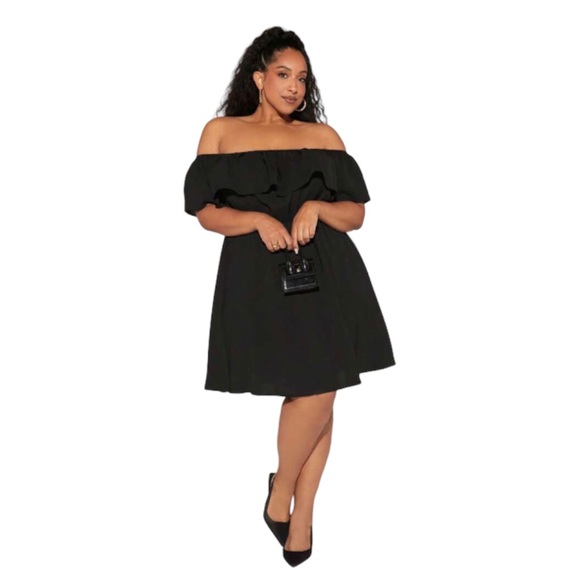 SHEIN Dresses & Skirts - NWT Shein Fit + Black Dress Plus Size 28/30